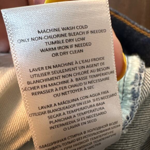 RE/DONE 70's Ultra High Rise Stove Pipe Jeans in Rigid Like Size 26 NWT - Picture 13 of 16